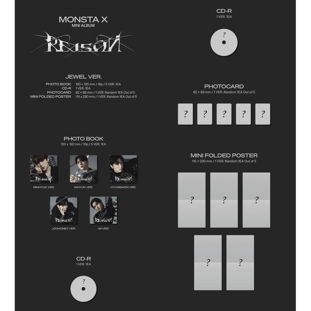 MONSTA X - 12th Mini Album [REASON] (Jewel Ver.)