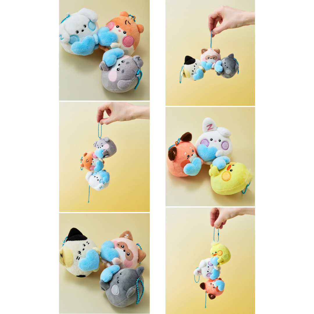 LINE FRIENDS ZEROBASEONE zeroni MAGNET PLUSH KEYRING WONDERLAND