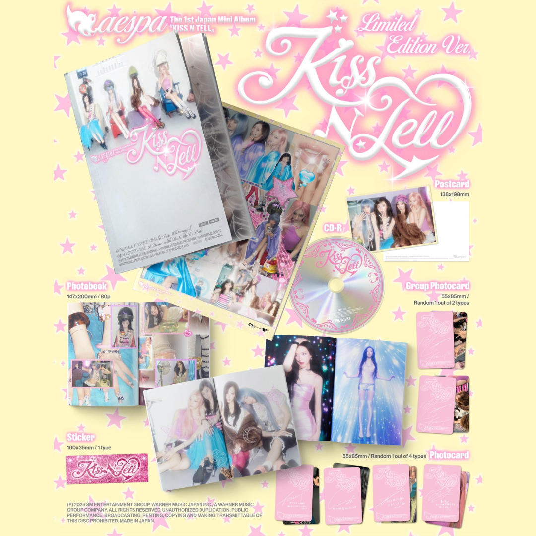 [PREORDER] aespa The 1st Japan Mini Album [KISS N TELL] - Limited Edition Ver.