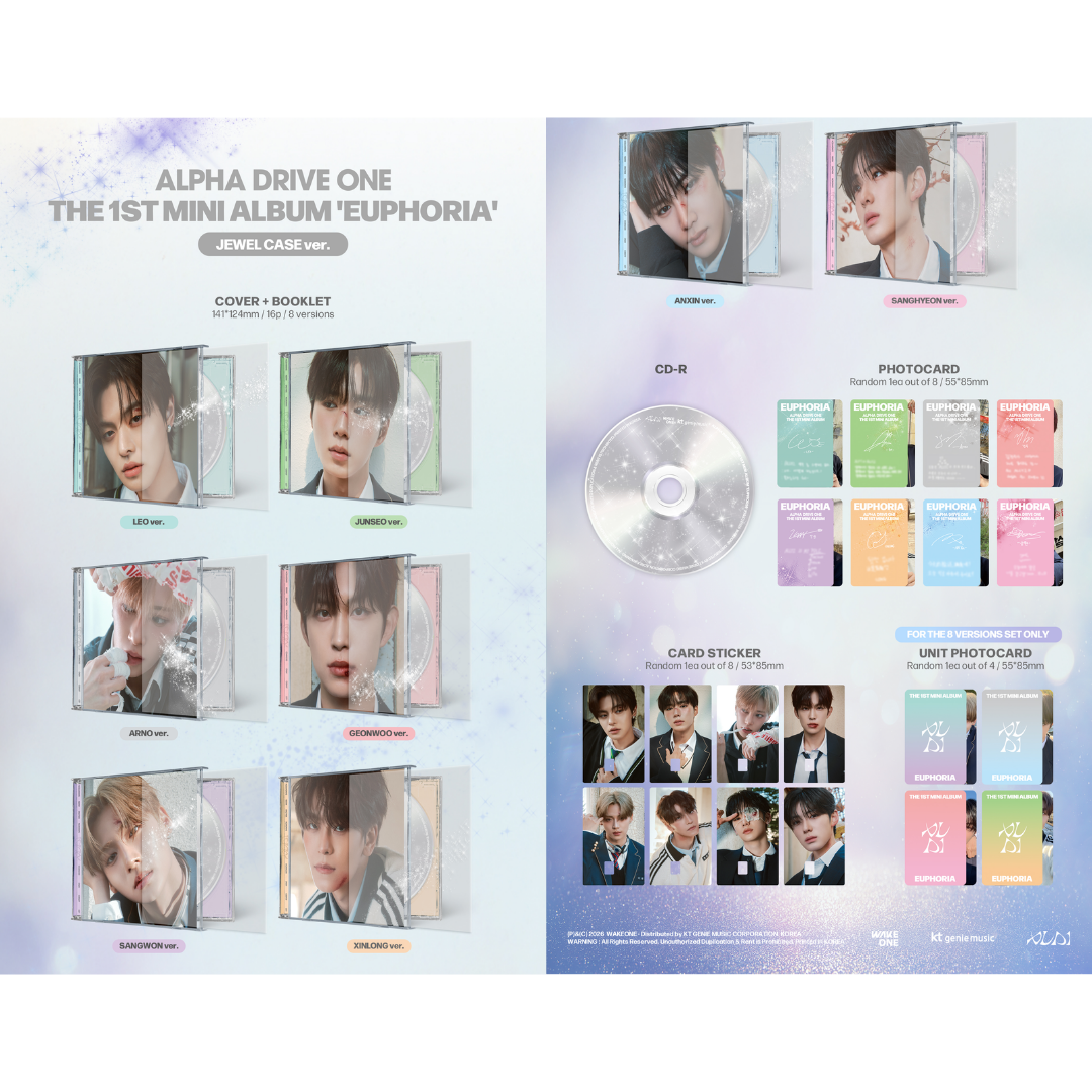 ALPHA DRIVE ONE 1st Mini Album [EUPHORIA] (JEWEL CASE ver.)