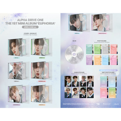 ALPHA DRIVE ONE 1st Mini Album [EUPHORIA] (JEWEL CASE ver.)