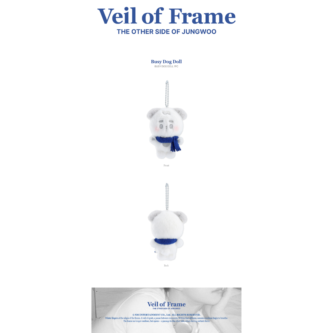 JUNGWOO PHOTOBOOK [Veil of Frame] OFFICIAL MD - BUSY DOG DOLL