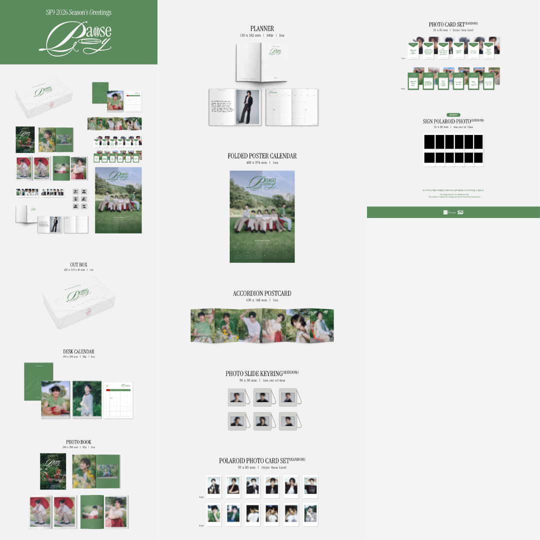 [PREORDER] SF9 2026 SEASON'S GREETINGS Pause & Play