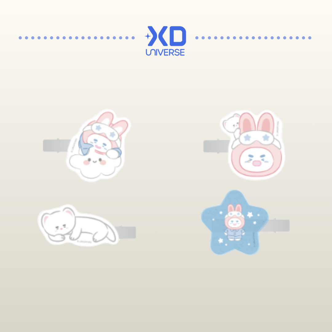 [PREORDER DEADLINE 21/8] ONEW OFFICIAL CHARACTER 'JJING-NYANG’  PAJAMA PARTY POP-UP STORE MERCH - ACRYLIC HAIR CLIP SET