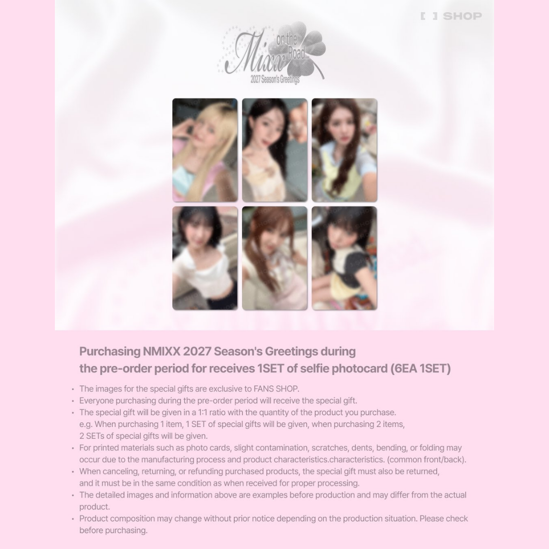 [PREORDER DEADLINE 12/10] NMIXX 2027 Season's Greetings [MIXX ON THE ROAD]