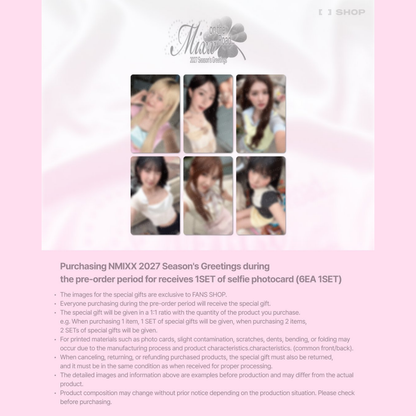 [PREORDER DEADLINE 12/10] NMIXX 2027 Season's Greetings [MIXX ON THE ROAD]