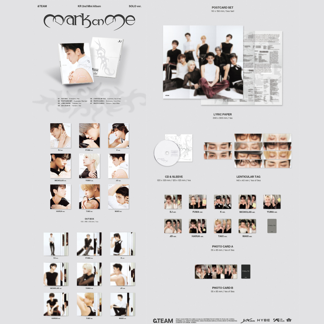 &TEAM KR 2nd Mini Album 'Mark on Me' - SOLO ver.