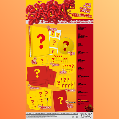 [PREORDER DEADLINE 21/8] NEXZ 4th Mini Album <SAUCIN'> (BLACK/YELLOW ver.)