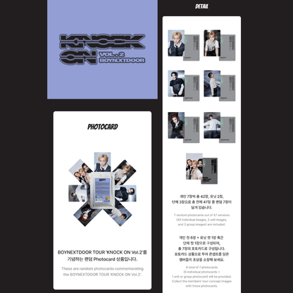 [PREORDER] BOYNEXTDOOR TOUR ‘KNOCK ON Vol.2’ Official Merch - Photocard