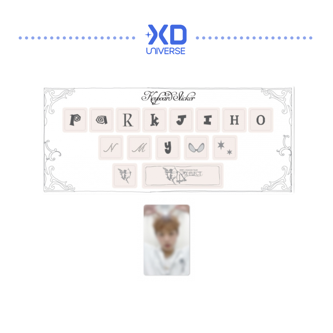 [PREORDER] PARK JI HOON FAN-CONCERT [RE:FLECT] OFFICIAL MD - KEYBOARD STICKER