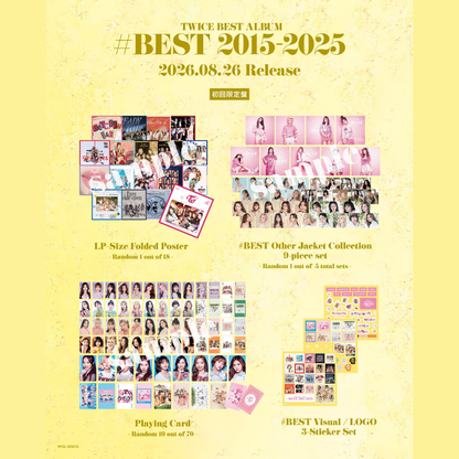 [PREORDER DEADLINE 22/8] TWICE BEST ALBUM「#BEST 2015-2025」- Limited Edition