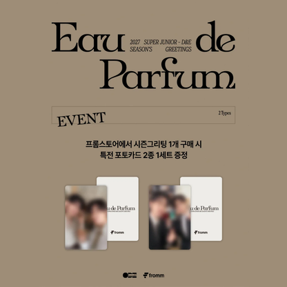 [PREORDER DEADLINE 19/10] SUPER JUNIOR-D&E SEASON’S GREETINGS : Eau de Parfum