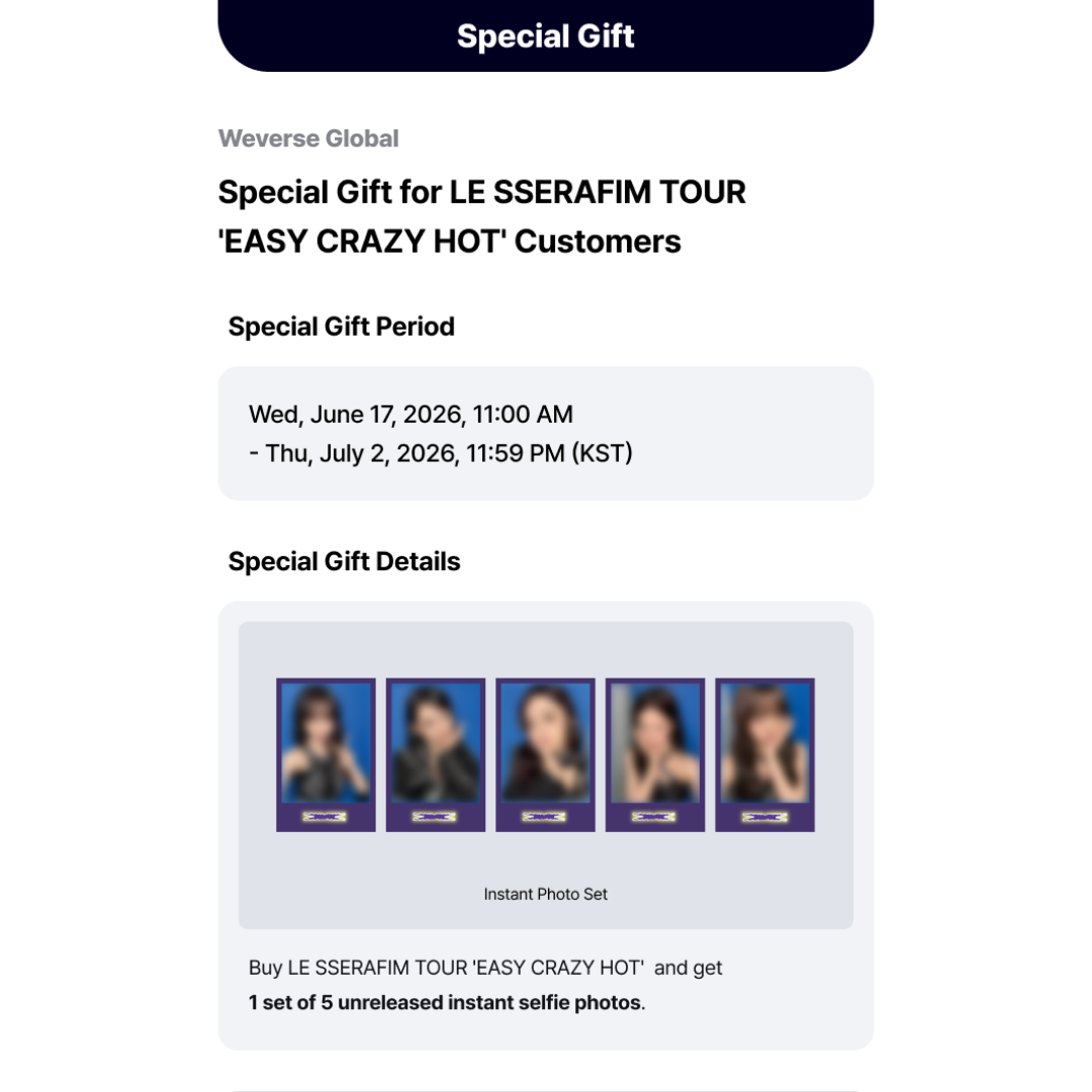 [PREORDER DEADLINE 30/6] LE SSERAFIM TOUR 'EASY CRAZY HOT' ENCORE IN SEOUL DC