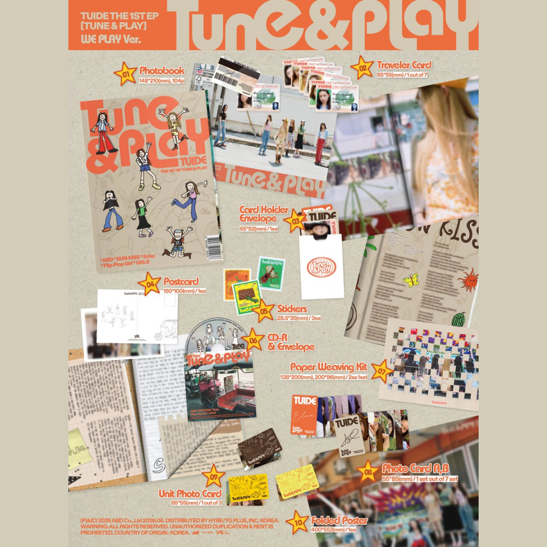 [PREORDER DEADLINE 21/8] TUIDE The 1st EP [TUNE & PLAY] - Standard ver.