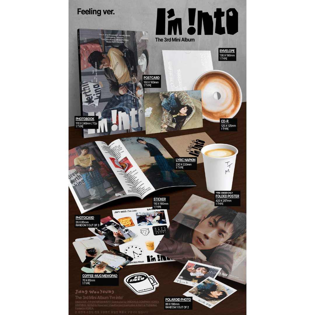 JANG WOOYOUNG - 3rd Mini Album [I’m into] (Random Ver.)