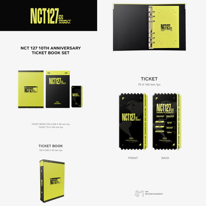 [PREORDER DEADLINE 10/7] NCT 127 10th ANNIVERSARY MERCHANDISE - TICKET BOOK SET