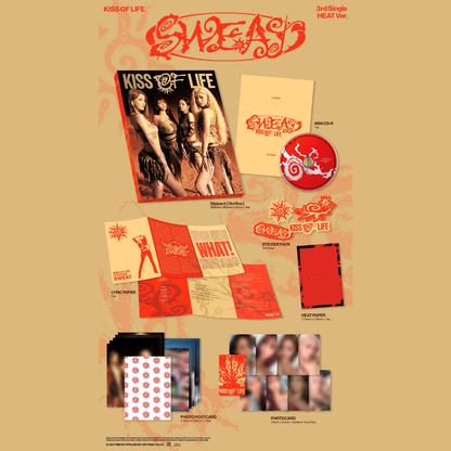 [PREORDER DEADLINE 1/8] KISS OF LIFE 3rd Single [SWEAT] - HEAT Ver.