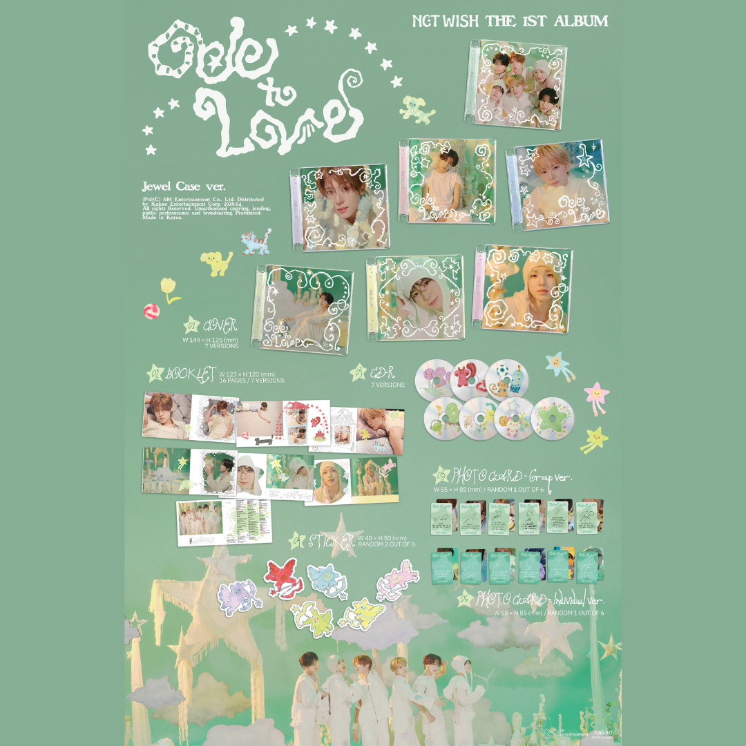 NCT WISH 1st Album [Ode to Love] - Jewel Case Ver.