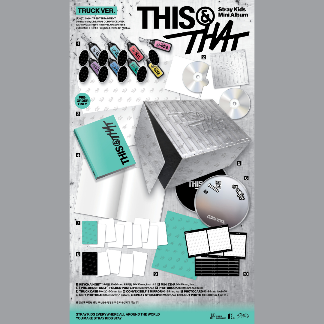 [PREORDER DEADLINE 4/8] Stray Kids "THIS & THAT" Album - TRUCK VER.