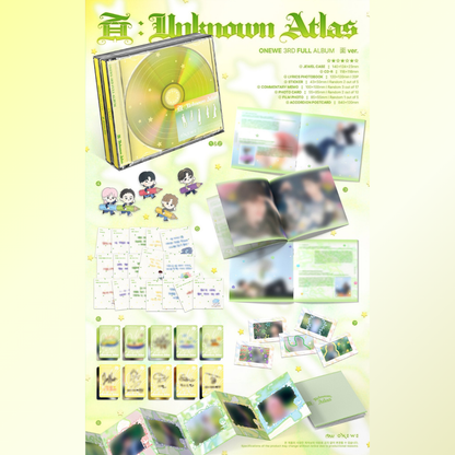 [PREORDER DEADLINE 17/8] ONEWE 3rd Full Album [面 : Unknown Atlas] Album - 面 VER.