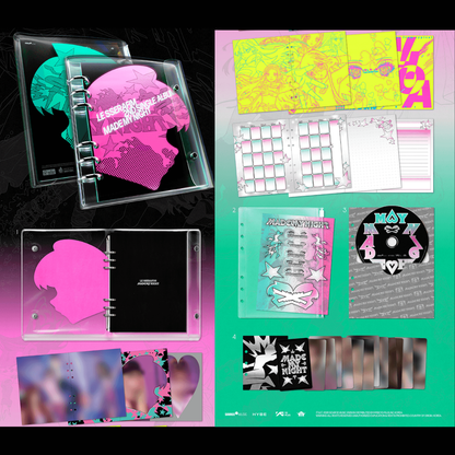 [PREORDER DEADLINE 8/9] LE SSERAFIM 2nd Single Album ‘Made My Night’ - CHEMICAL NIGHT
