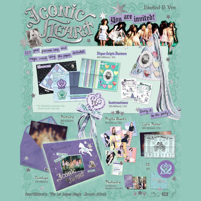 [PREORDER DEADLINE 8/8] Hearts2Hearts The 1st Japan Single 'ICONIC HEART' - Limited B Ver.