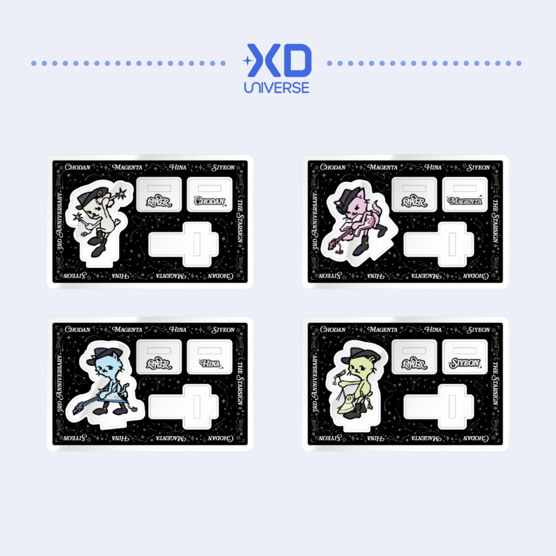 [PREORDER] QWER 3RD ANNIVERSARY POP-UP STORE [THE STARSIGN] ONLINE MD - MONITOR ACRYLIC STAND