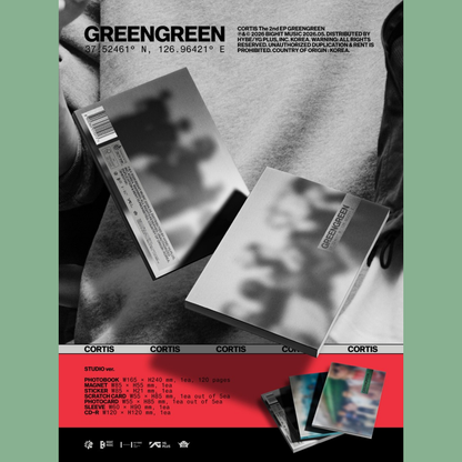 [PREORDER DEADLINE 1/5] CORTIS The 2nd EP [GREENGREEN] - STANDARD VER. [WEVERSE JAPAN POB]