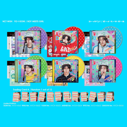 [PREORDER DEADLINE 12/7] NCT WISH Japan Double A-Side Single【YO-I-DON! / BOY MEETS GIRL】- First Press Limited Edition