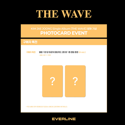 [PREORDER DEADLINE 17/8] KIM JAE JOONG SINGLE ALBUM [THE WAVE]