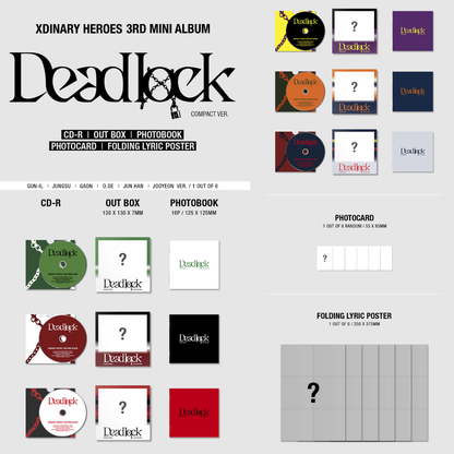 Xdinary Heroes 3rd Mini Album [Deadlock] (Compact Ver.)