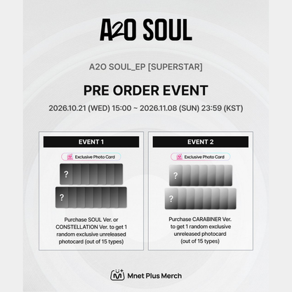 [PREORDER DEADLINE 6/11] A2O SOUL EP [SUPERSTAR] - Carabiner Ver.