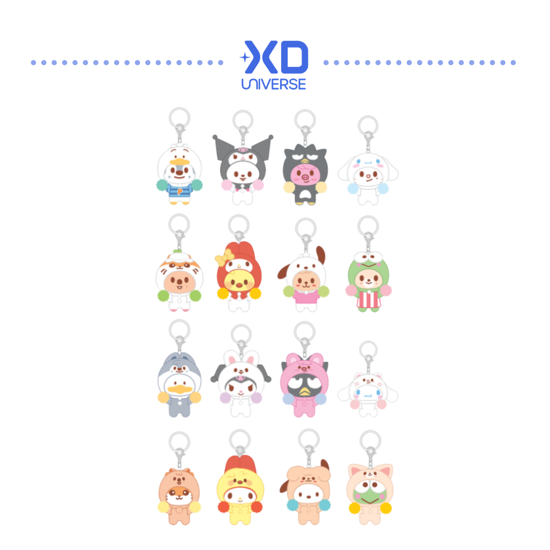 [PREORDER DEADLINE 22/6] SKZOO X SANRIO CHARACTERS MERCH - SECRET FLOCKED FIGURE KEYRING (CHEER UP Ver.)