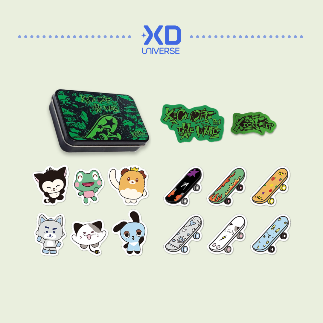 [PREORDER DEADLINE 16/10] KickFlip KICK OFF THE WALL : KICKDOONGS BREAK OUT POP-UP STORE OFFICIAL MD - TINCASE & STICKER SET