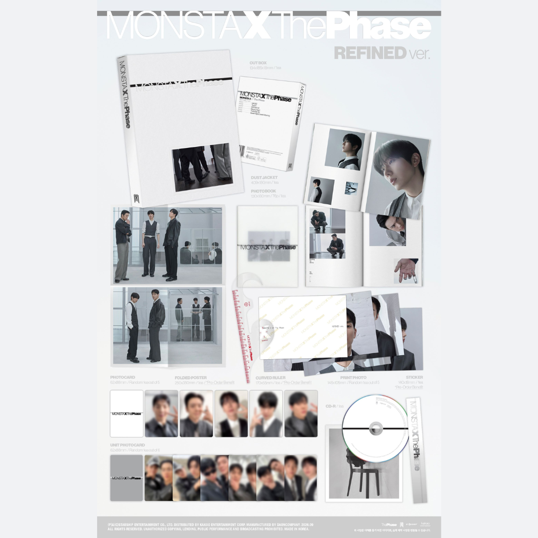 MONSTA X 14th Mini Album [The Phase] - REFINED VER.