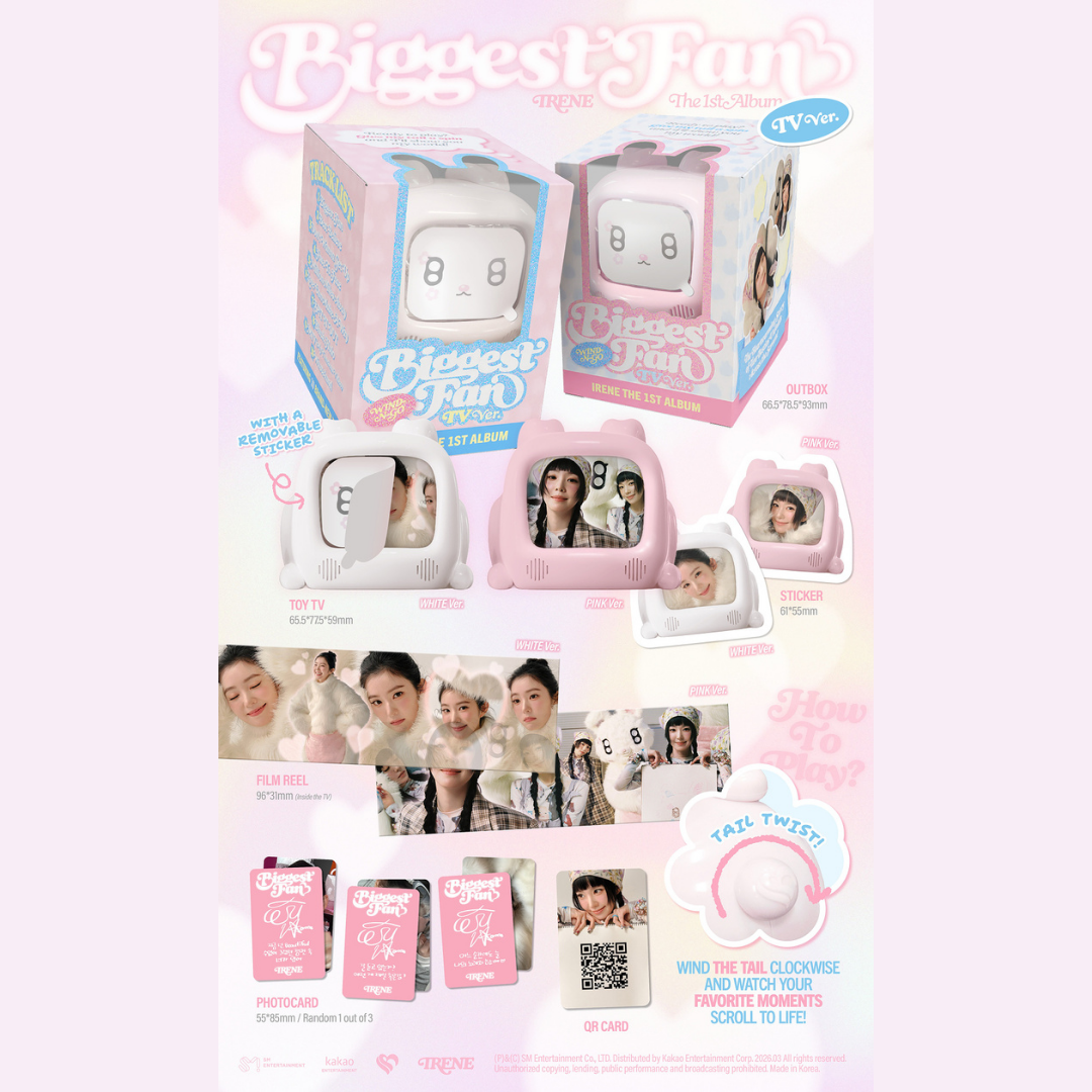 IRENE - 1st Album [Biggest Fan] (TV Ver.) (SMART ALBUM) (Random Ver.)