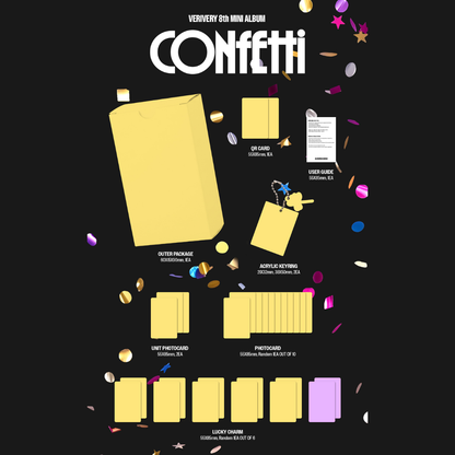 [PREORDER DEADLINE 4/9] VERIVERY 8th MINI ALBUM [CONFETTI] - LUCKYCHARM VER.