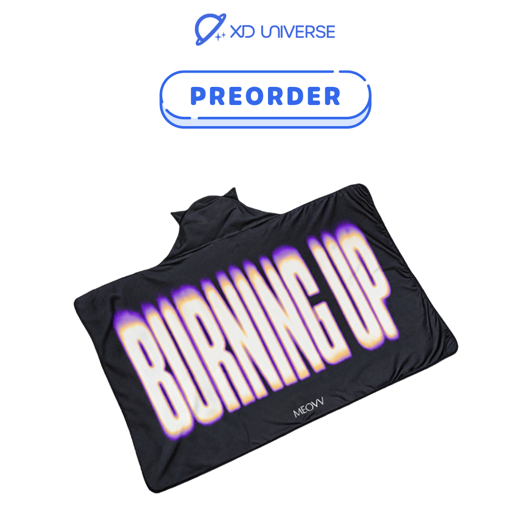 [PREORDER] BURNING UP OFFICIAL MERCH - MEOVV BLANKET HOODIE