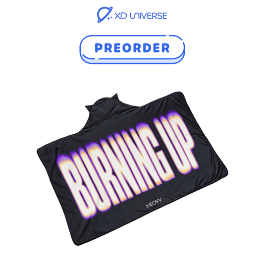[PREORDER] BURNING UP OFFICIAL MERCH - MEOVV BLANKET HOODIE