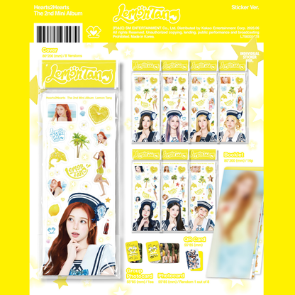 Hearts2Hearts The 2nd Mini Album [Lemon Tang] - Sticker Ver. (Smart Album)