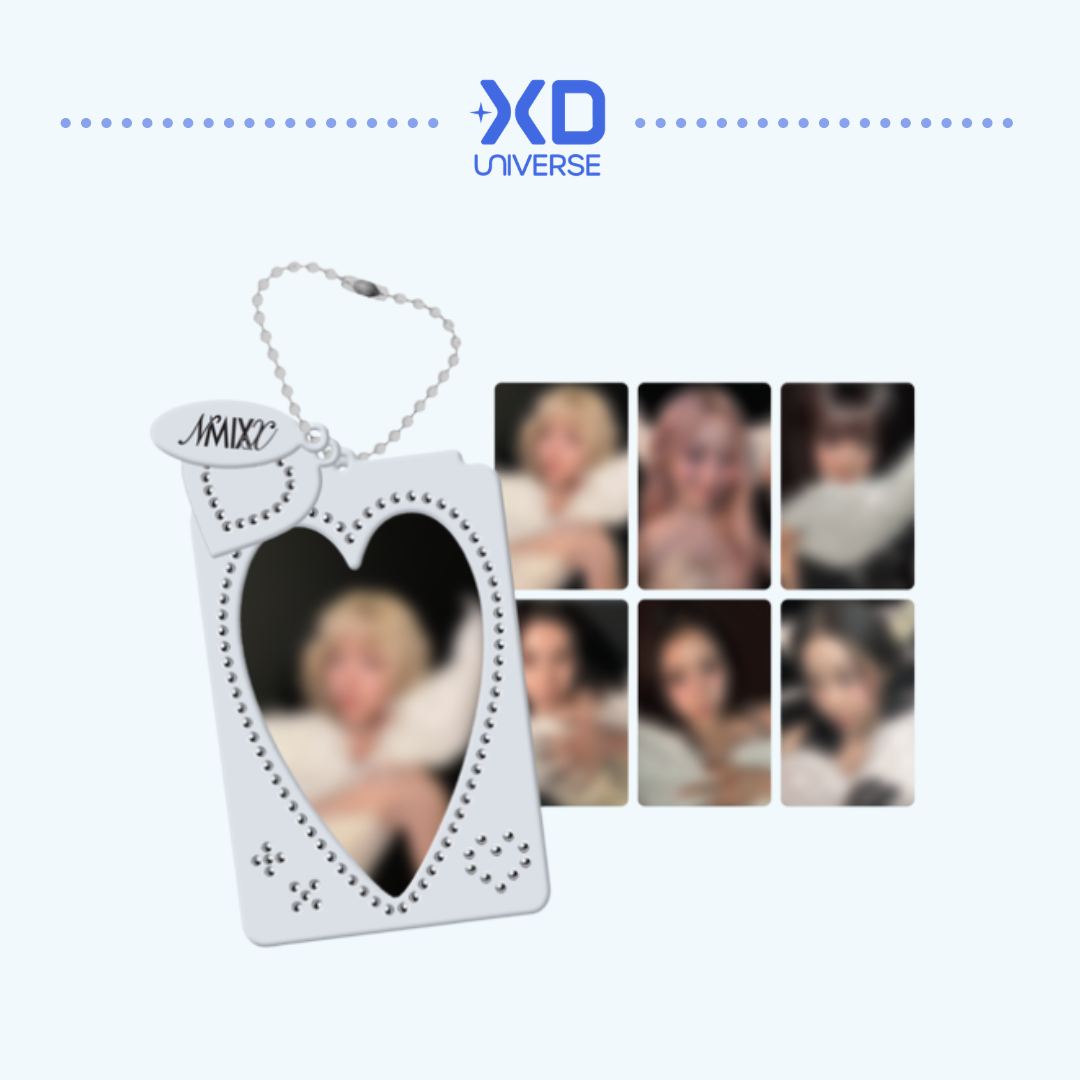 NMIXX [Heavy Serenade] POP-UP STORE OFFICIAL MERCH - PHOTOCARD HOLDER KEYRING & PHOTOCARD SET
