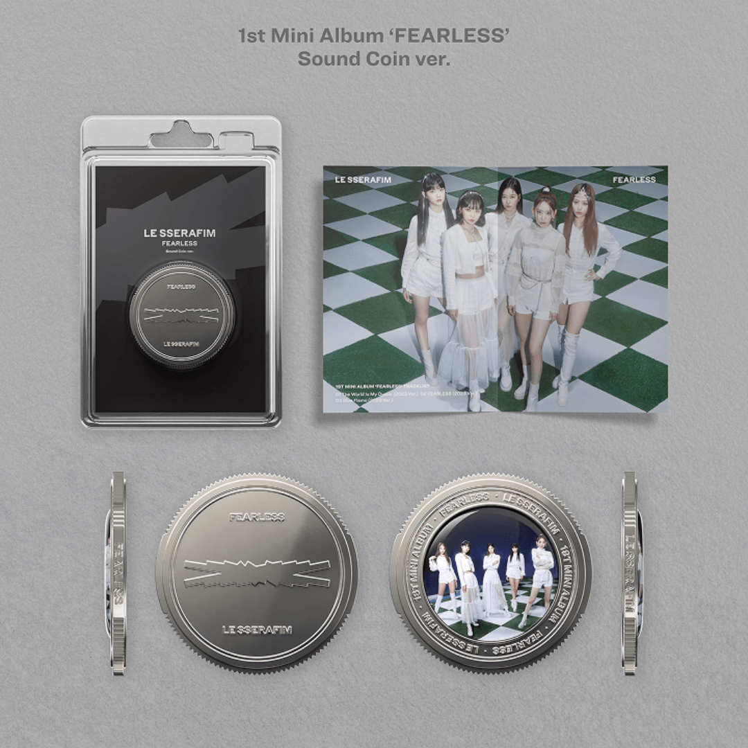 [PREORDER DEADLINE 7/7] LE SSERAFIM ‘Sound Coin Album’ - 1st Mini Album 'FEARLESS' (Sound Coin ver.)