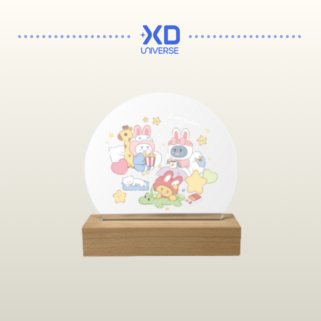 [PREORDER DEADLINE 21/8] ONEW OFFICIAL CHARACTER 'JJING-NYANG’  PAJAMA PARTY POP-UP STORE MERCH - ACRYLIC MOOD LAMP