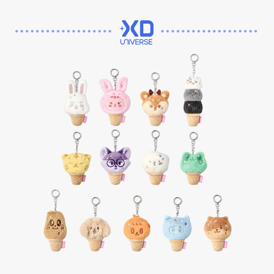 SEVENTEEN Official Character Ice Cream with ‘MINITEEN’ Official Merch - Face Keyring