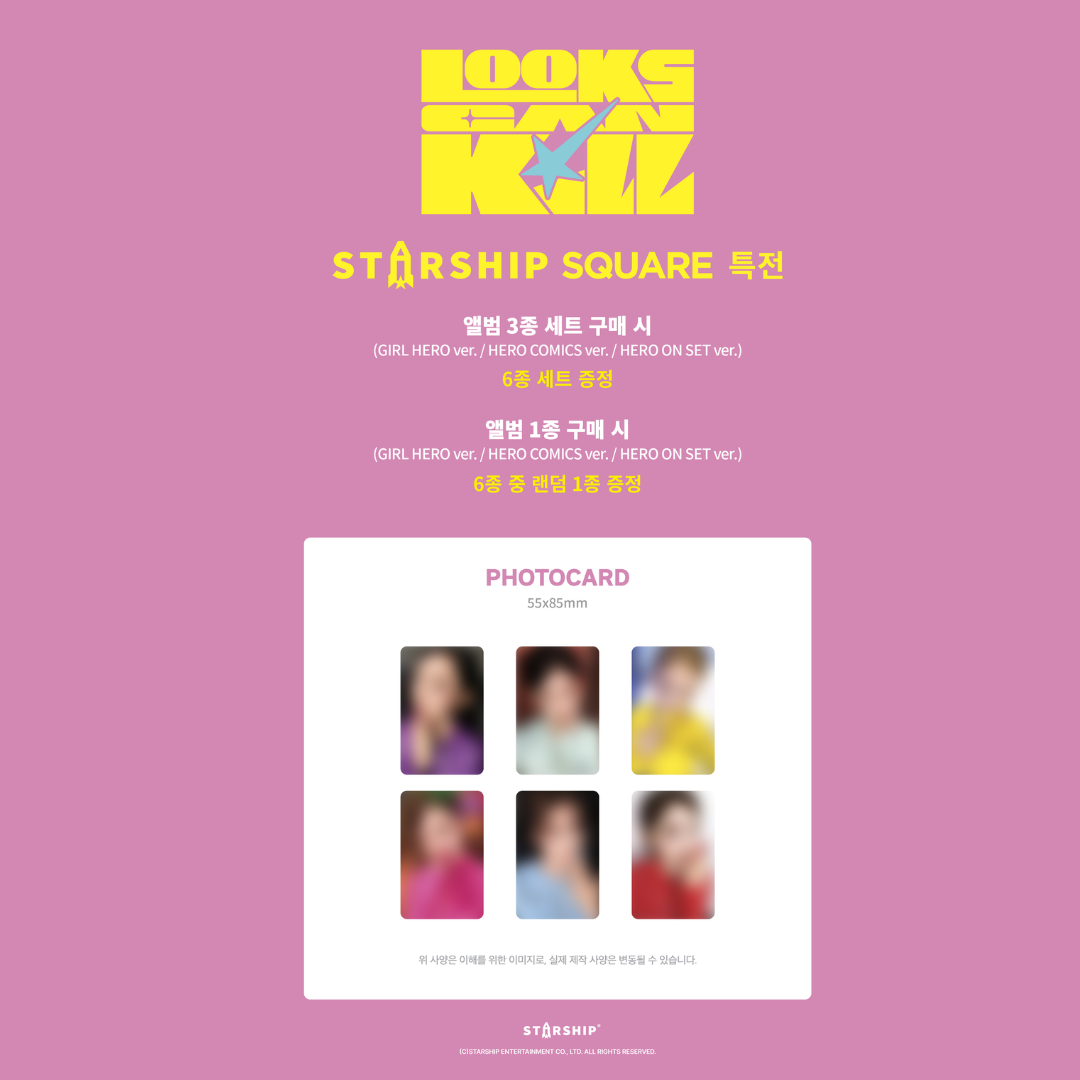 [PREORDER DEADLINE 23/10] IVE EP [Looks Can Kill] - HERO ON SET ver.