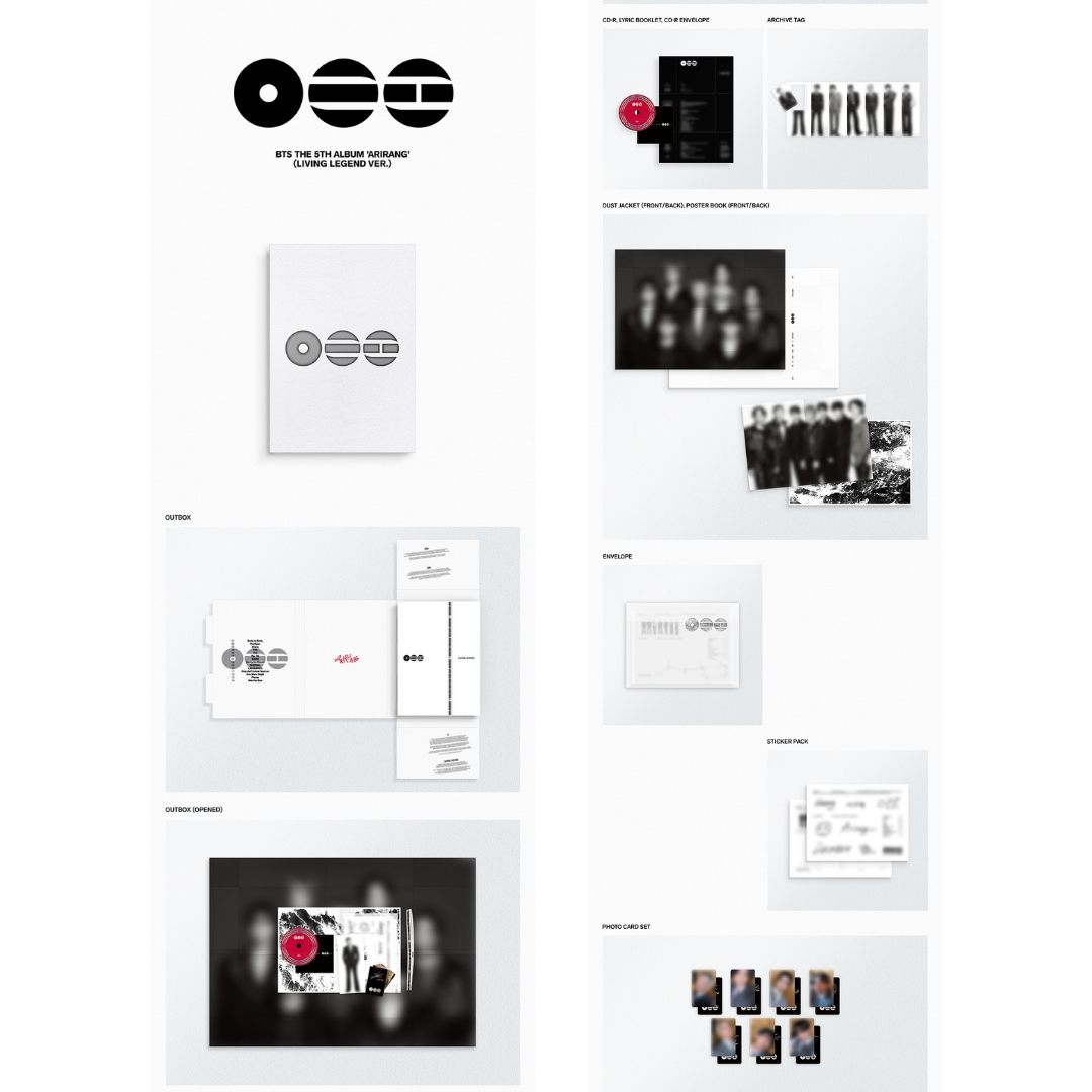 [Ktown4u POB] BTS The 5th Album “ARIRANG” - Living Legend Ver.