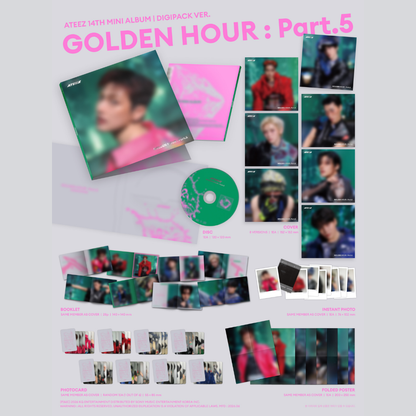 [PREORDER DEADLINE 23/6] ATEEZ GOLDEN HOUR : Part.5 ALBUM - DIGIPACK Ver.