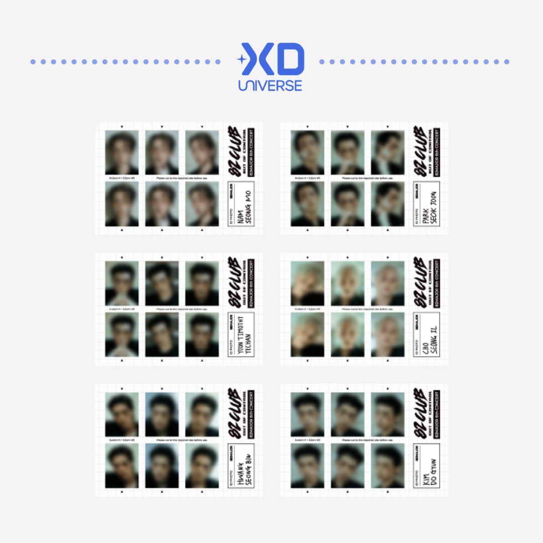 [PREORDER] 82MAJOR 6th Concert [82CLUB] OFFICIAL MD - ID PHOTO SET