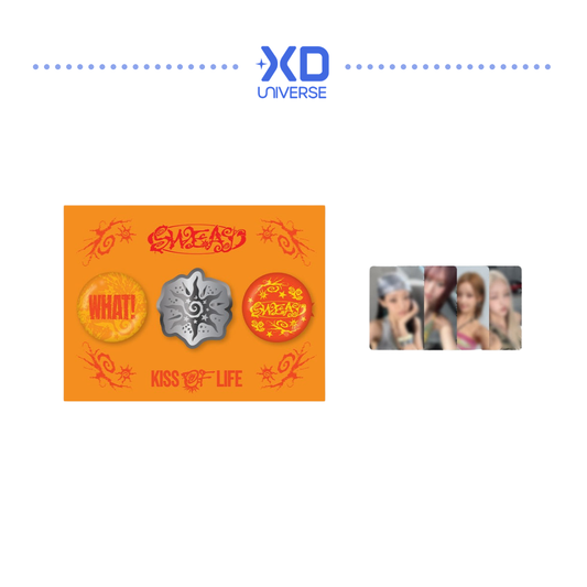 [PREORDER] KISS OF LIFE 3rd Single [SWEAT] Official MD - Metal & Can Badge Set