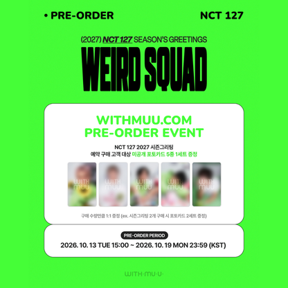 [PREORDER DEADLINE 17/10] NCT 127 2027 Season's Greetings
